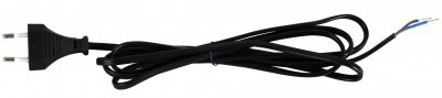 Enchufe 2 conductores con cable fexible 2 mt. (Euro cordón)