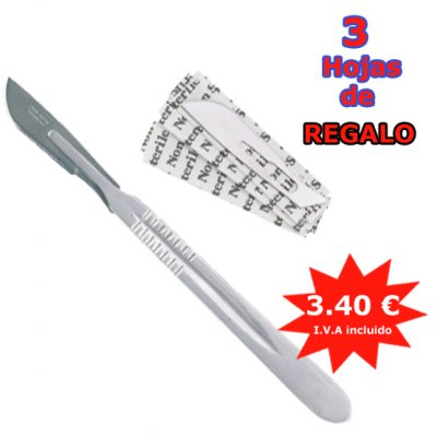* Oferta bisturí más 3 hojas de regalo