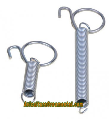 Muelle galvanizado para jaula