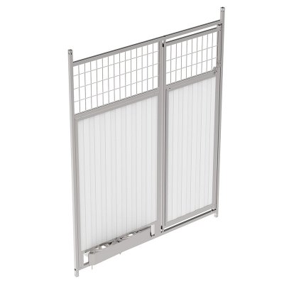 Frente con puerta Mixto Malla y sandwich con comederos Med. 150 x 185 cm
