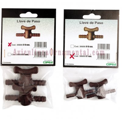 Llave de paso conexión 10/10 mm