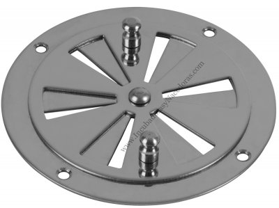 Roseta de ventilación inox para incubadoras 85 mm