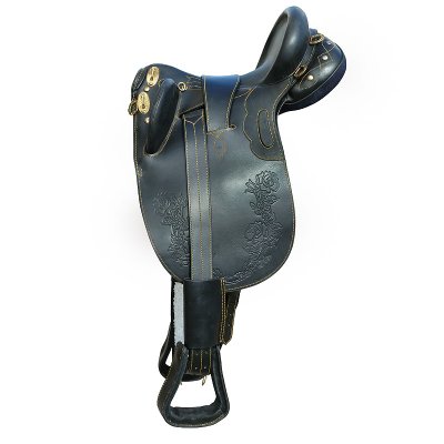 Silla de montar australiana cuero COMPLETA sin pomo