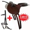 * Oferta Silla inglesa Pony cuero con asa COMPLETA y cabezada