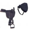 Silla de montar inglesa sintética Pony COMPLETA